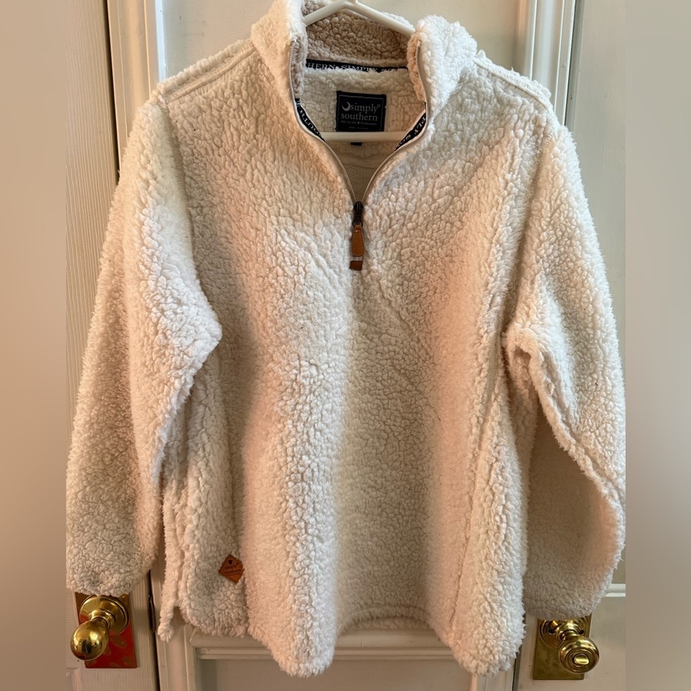 Simply Southern Ultra Soft Sherpa
Fleece Quarter Zip Pullover